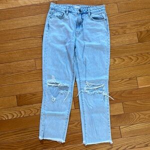 Altar’d State Women’s Size 26 High Rise Distressed Light Wash Jeans